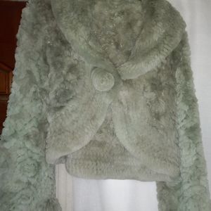 Fur midi jacket New without tags.